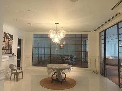 DLF Camelias dining area interior fit-out