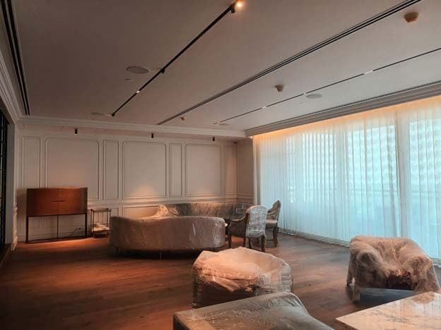 DLF Camelias living area interior fit-out
