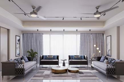 Sampad Woods penthouse living room